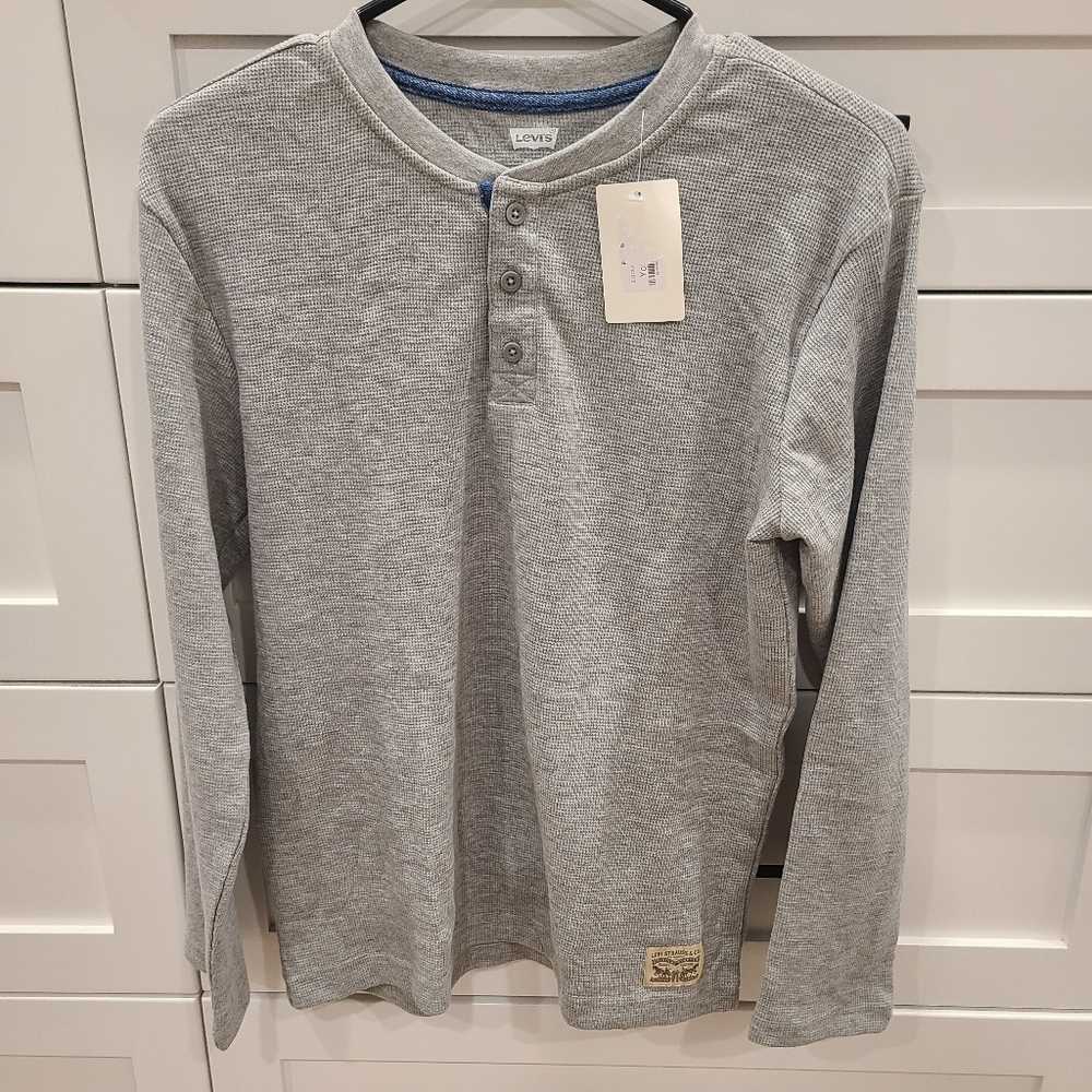Levi's Gray Henley Shirt